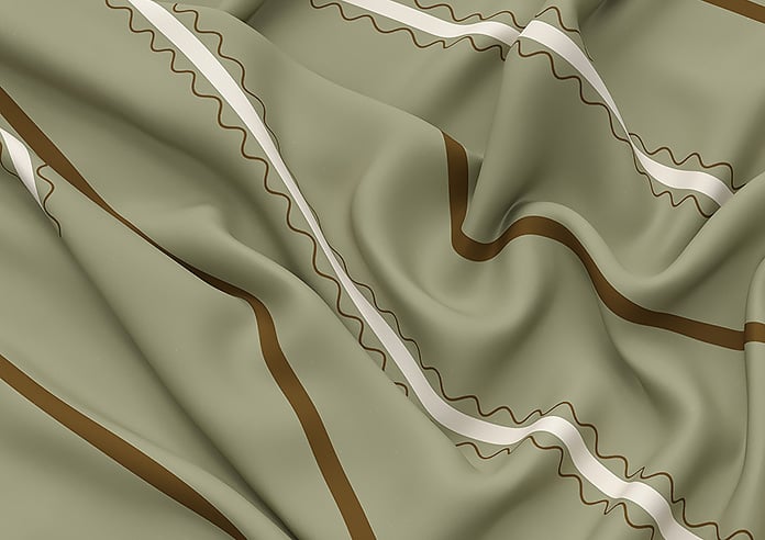 The British Stripe Co. Alfred, Derwent No.1 - Twist&Fit Roman Blind - Image 4